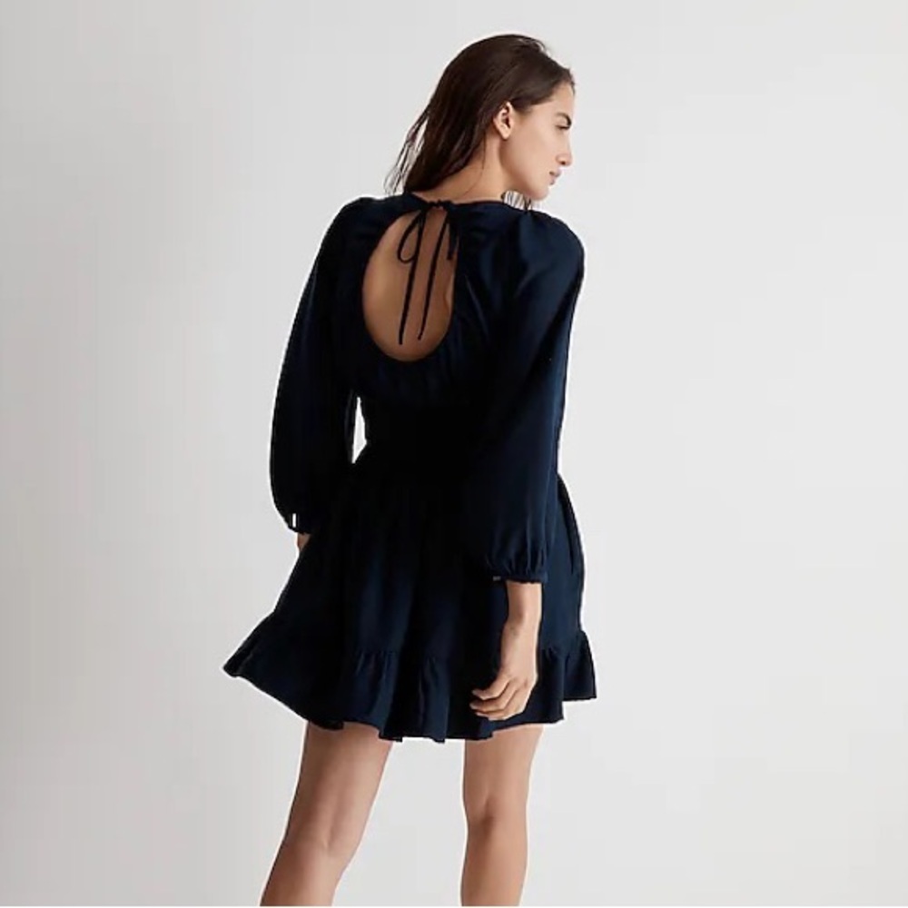 Madewell Sophia Open-Back Mini Dress
